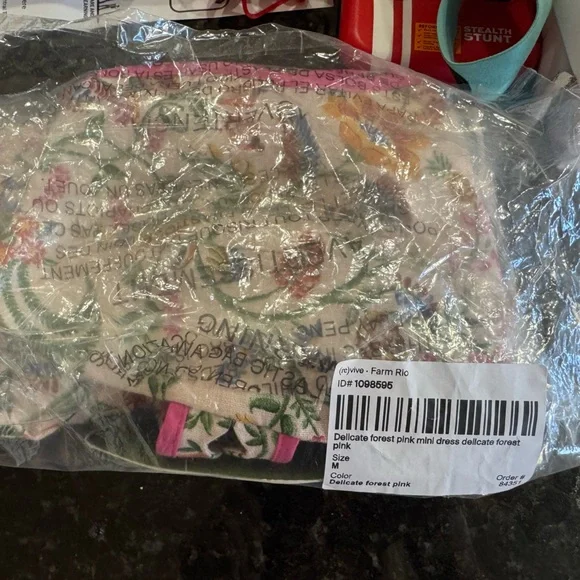Farm Rio Delicate Forest Pink Mini Dress NWT - Picture 12 of 14